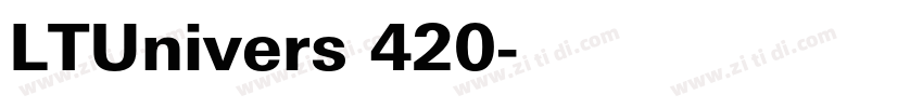 LTUnivers 420字体转换